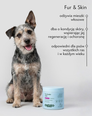 Fur & Skin karma uzupełniająca dla psów na piękną sierść i zdrową skórę Oggo 180 g - 2