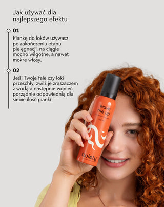 Pianka do włosów kręconych utrwalająca skręt bez efektu obciążenia Wave me up Twisty