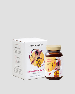 Suplement diety z laktoferyną 150 mg z mleka krowiego Lactoferrin Natural+ Health Labs Care 30 kapsułek