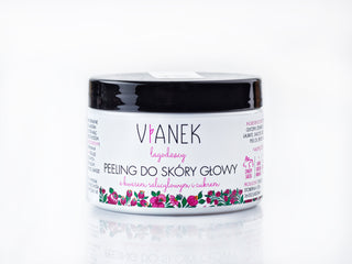 Łagodzący peeling do skóry głowy z kwasem salicylowym i cukrem na łupież Vianek - 1