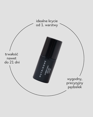 Lakier hybrydowy do paznokci UV/LED Nude Blush 013 Nutridome - 2