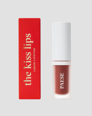 Lekka, matowa pomadka w płynie bez uczucia lepkości The Kiss Lips 04 Rusty Red Paese - 1