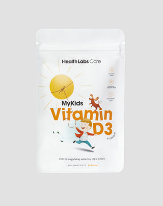 Wegańska witamina D dla dzieci MyKids Vitamin D3 w żelkach Health Labs Care 60 sztuk