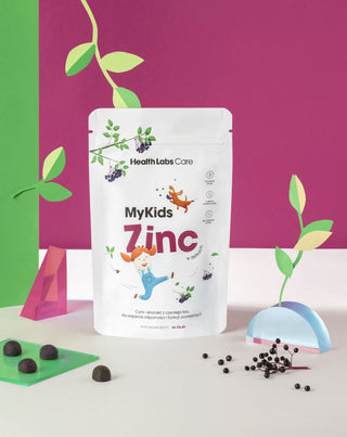 Cynk dla dzieci w żelkach MyKids Zinc Health Labs Care 60 szt - 2