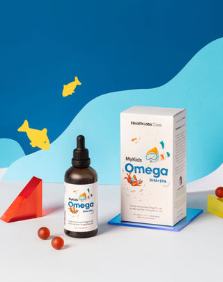 Kwasy omega-3 EPA i DHA w kroplach dla dzieci MyKids Omega Health Labs Care - 2