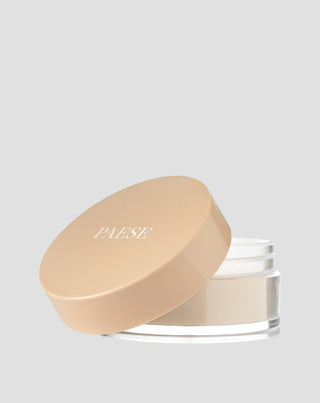 Naturalny sypki puder jęczmienny do twarzy utrwalający i matujący makijaż Paese