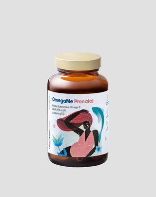 OmegaMe Prenatal Kwasy tłuszczowe Omega 3 DHA i EPA z ryb z witaminą D3 Health Labs Care 60 kapsułek