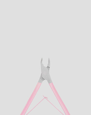 Profesjonalne cążki do skórek 3mm z satynowym różowym uchwytem You Beauty - 2