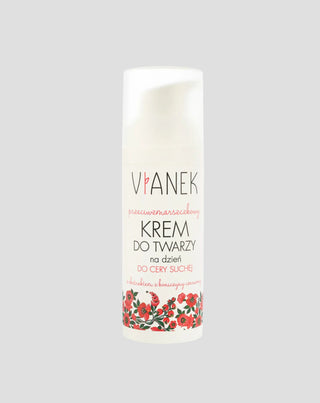 Przeciwzmarszczkowy krem do twarzy na dzień do cery suchej z koniczyną czerwoną Vianek - 1