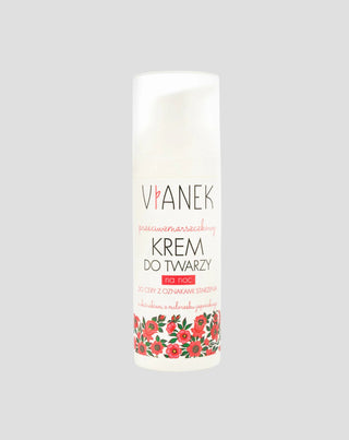 Przeciwzmarszczkowy krem do twarzy na noc z ekstraktem z miłorzębu japońskiego Vianek - 1