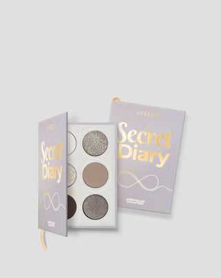Mini paleta cieni do oczu w chłodnej tonacji bieli, szarości i srebra Secret Diary Affect - 5