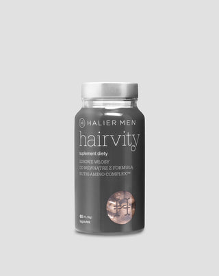 Tabletki na wypadanie włosów dla mężczyzn na łysienie Hairvity Men Halier 60 kapsułek