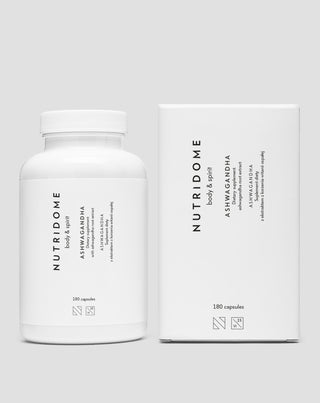 Ashwagandha indyjski żeń-szeń tabletki redukujące stres Nutridome 180 kapsułek_2