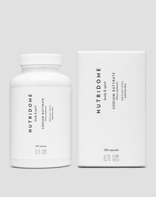 Maślan sodu 620 mg/dzień na jelita, stany zapalne i zaburzenia flory bakteryjnej Nutridome 180 szt_2 - 5