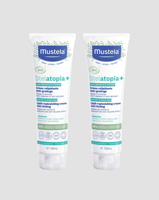 Zestaw kremów uzupełniających lipidy z prebiotykiem Stelatopia+ Mustela - 1