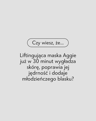Maska do twarzy z efektem liftingu, olejem macadamia i witaminą E dla skóry 50+ Aggie