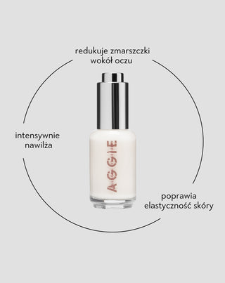 Serum pod oczy z kolagenem i olejem arganowym redukuje oznaki starzenia w 4 tygodnie Aggie