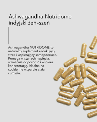 Ashwagandha indyjski żeń-szeń tabletki redukujące stres Nutridome 60 kapsułek_3