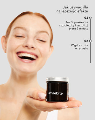 Proszek do wybielania zębów z węglem kokosowym Smilebite
