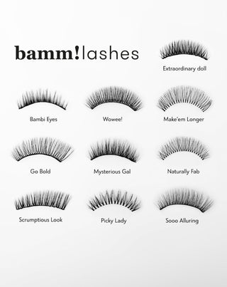 Sztuczne rzęsy na pasku 2d do wielokrotnego stosowania Bamm!Lashes