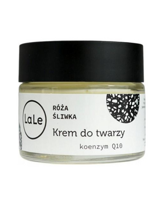 Krem śliwkowo-różany z koenzymem Q10 łagodzący podrażnienia dla cery dojrzałej La-Le