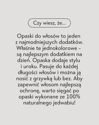 Jedwabna opaska do włosów z 100% naturalnego jedwabiu zielona Twisty
