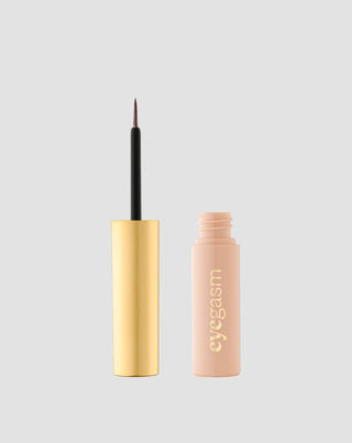 Precyzyjny eyeliner w płynie z formułą wzmacniającą rzęsy Eyegasm Brązowy Paese - 1