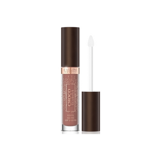 Pomadka w płynie z efektem glossy lips 01 Ruby Chocolate Choco Glamour Eveline