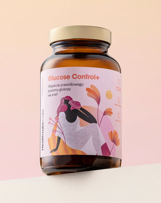 Suplement wspierający kontrolę poziomu cukru we krwi Glucose Control+ Health Labs Care 90 kapsułek - 2