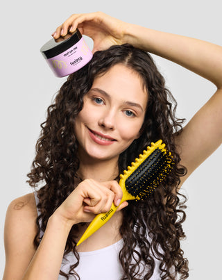 Zestaw krem do loków + szczotka do włosów kręconych, falowanych do definicji skrętu Twisty - 2