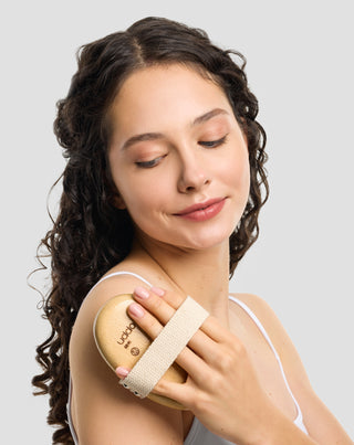 Szczotka do masażu ciała z naturalnym włosiem dzika Uddo_3 - 3