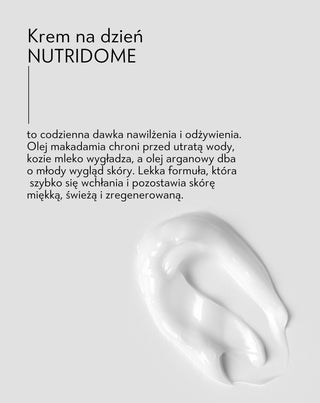 Nawilżający krem do twarzy na dzień przeciwzmarszczkowy z olejem makadamia Nutridome