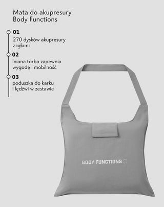 Mata do akupresury z kolcami i poduszką duża Body Functions