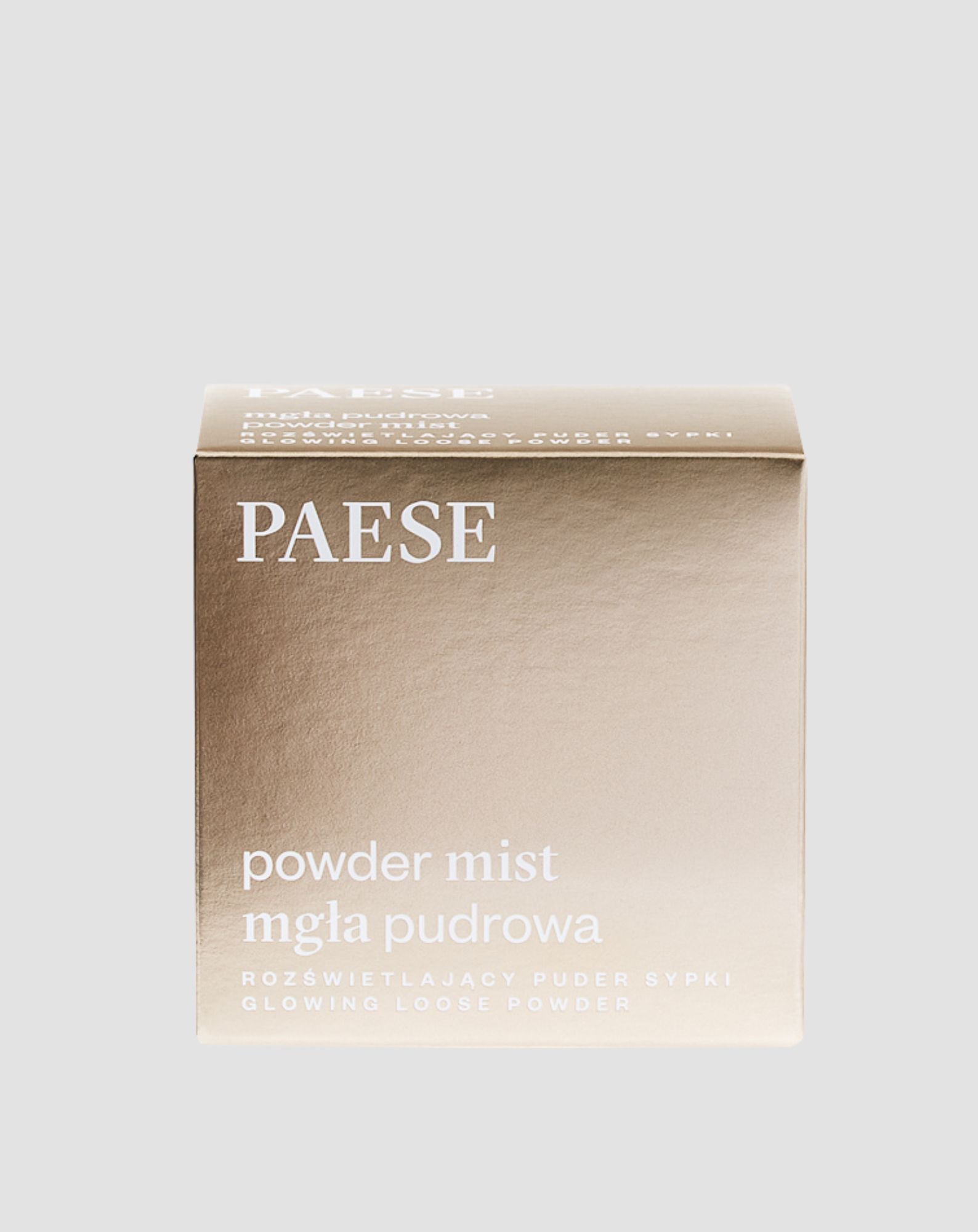 Wygładzający puder sypki nadający skórze blasku Mgła pudrowa Paese - 01 Light Beige - 4
