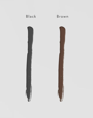 Czarny wosk do brwi w kredce z olejem rycynowym z efektem laminacji Nutridome - 4