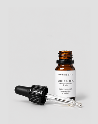 Olej CBD 30% w kroplach, broad spectrum bez THC z CBG i CBN Nutridome - 4