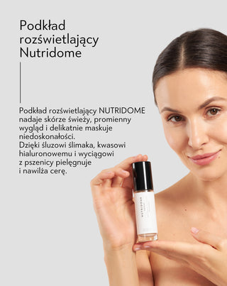 Rozświetlający podkład nawilżający z kwasem hialuronowym 02 Ivory Nutridome