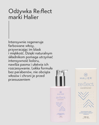 Odżywka do włosów farbowanych utrwalająca kolor Re:Flect 150 ml Halier