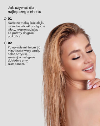 Olejek do włosów z kompleksem 10 odżywczych olejów Oiltense 50 ml Halier