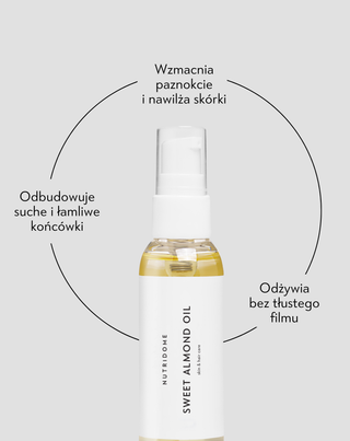 Olej ze słodkich migdałów 100% naturalny do skóry i włosów Nutridome - 4