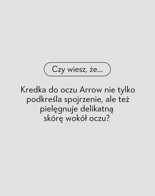 Czarna kredka do oczu z ekstraktami roślinnymi i gumką do rozcierania kreski Arrow Orphica