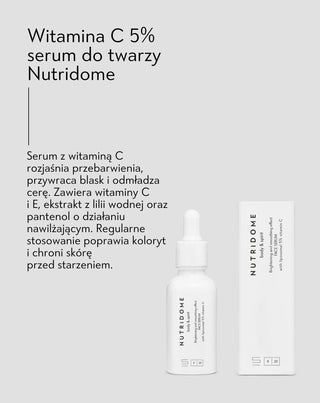 Witamina C 5% serum do twarzy na przebarwienia Nutridome - 4