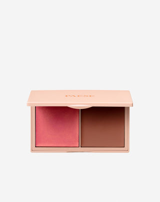 Kremowa paleta do konturowania twarzy kiss my cheeks warm Paese - 1