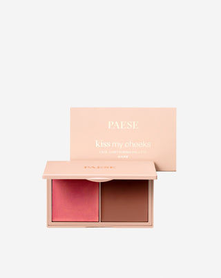Kremowa paleta do konturowania twarzy kiss my cheeks warm Paese - 3