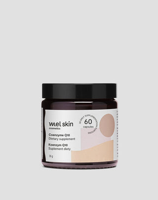 Koenzym Q10 w kapsułkach dla zdrowego układu krążenia, pięknej skóry i włosów Mel Skin 60 szt.