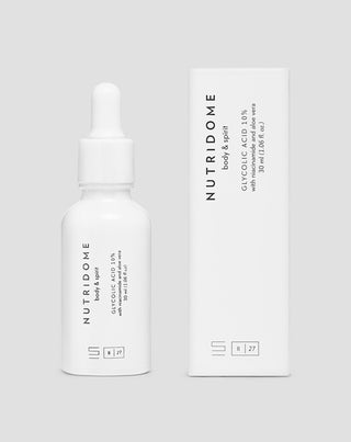 Kwas glikolowy 10% z niacynamidem i aloesem, regenerujące serum wyrównujące koloryt Nutridome - 3