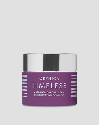 Krem nawilżający na noc Timeless dobry na zmarszczki z wąkrotką azjatycką Orphica