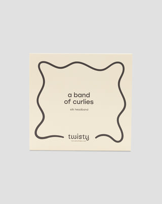 Jedwabna opaska do włosów z 100% naturalnego jedwabiu czerwona Twisty