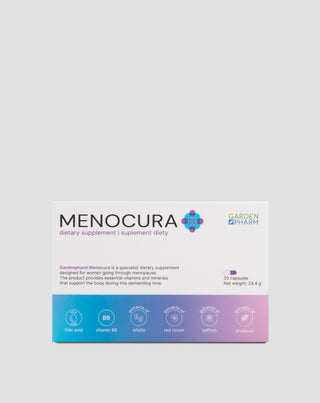 Suplement diety łagodzący objawy menopauzy Menocura Gardenpharm 30 kapsułek - 1