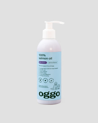 Olej z łososia 100% karma uzupełniająca dla psów na odporność i energię Oggo 250 ml - 1